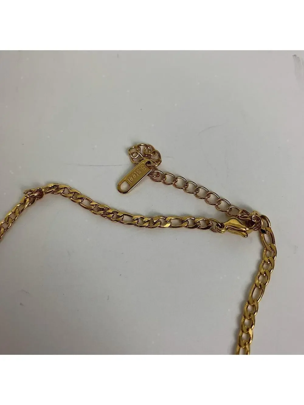 Stainless steel y2k 2000s style Big Square Opal Pendant Gold necklace